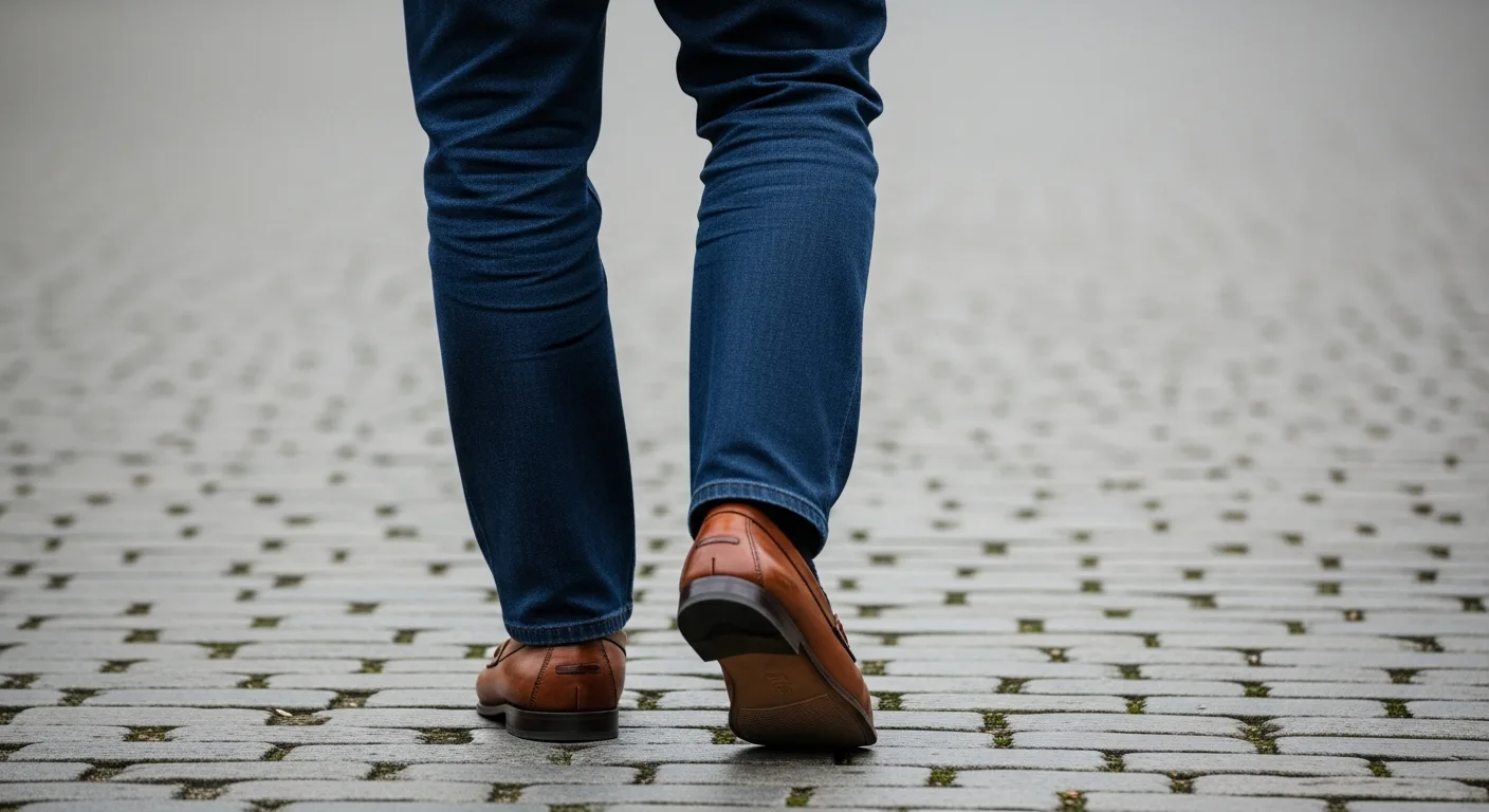 Mocassins homme portés avec un jean décontracté